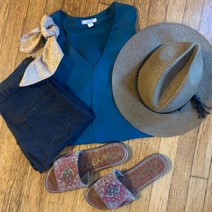 Pleoine Dark Cyan Blouse